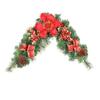 Hongyu Navidad rojo pvc aguja de pino Hornvine puerta principal hogar sala de estar decoración colgante Hornvine transfronterizo