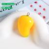 Simulación de resina, accesorios de frutas y verduras, joyería DIY, llavero colgante hecho a mano, decoraciones colgantes divertidas