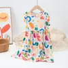 Vestido de Niña Verano Nuevo Estilo Vestido Infantil Sin Mangas Vestido de Verano Vestido de Tirantes Floral Vestido de Princesa para Niña Pequeña