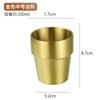 Taza de Agua de Doble Capa de Acero Inoxidable 304 de Fábrica Taza de Cerveza para Restaurante Coreano Taza de Té con Textura Martillada Taza Anticaída para Catering de Hotel
