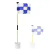 Bandera de Green de Golf de 1 Sección/2 Secciones Bandera Desmontable Combinación Campo Práctica Suministros Marcador de Bandera Conjunto de Copa de Hoyo