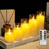 Luz de Vela Digital LED Tipo Bala Jantar à Luz de Velas Roteiro Layout de Atmosfera de Assassinato Adereços Vela com Controle Remoto Criativo
