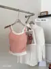 Conjunto de Duas Peças Camisola Doce e Puro Estilo Coreano para Meninas, Projetado para Ser Usado por Cima com Pregas e Bojos Embutidos