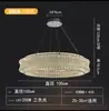 Lustre de Cristal de Luxo Leve Italiano para Sala de Estar Simples de Alto Padrão para Villa Sala de Jantar Quarto Hall Lâmpada Principal 2024 Novo