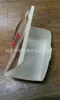 Enfoque en producción de máquina para cajas de hamburguesa de cartón estéreo