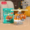 Compatível com figuras de desenho animado Lego, blocos de construção de alta precisão de micropartículas de caixa surpresa, brinquedo educativo infantil, presente, atacado e entrega transfronteiriça