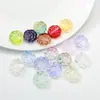 Cuentas de Cristal Sueltas con Agujero Pasante, Color Rosa Glaseado, Sensación Fresca, de Gama Alta, Material para Pulsera y Collar Hecho a Mano DIY