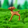 Adornos de paisaje en miniatura, figuras de ciervos para crear una escena de bosque, piezas decorativas DIY, adornos creativos para jardinería, manualidades de plástico