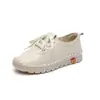 Moda Casual Nueva Primavera/Verano 2026 Zapatos Cómodos de Cuero Suave y Suela Suave para Madres de Mediana Edad y Mayores Comercio Transfronterizo