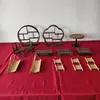 Nuevo Soporte de Exhibición de Mesa de Postres Estilo Chino Mesa de Exhibición Vintage para Descanso de Negocios Mesa de Postres para Ceremonia de Boda
