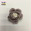 Accesorios para el cabello de flor de cuero estilo coreano DIY bolsa de tela tridimensional flor Flor pieza de flor flor de cuero sintético de microfibra