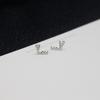 Aretes de Plata de Ley S925 Estilo Versátil para el Día a Día Aretes de Plata Colección Simple Aretes Mini Elegantes para Mujer