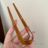 Temperamento elegante em forma de U pauzinhos de alta qualidade estilo retro bola cabeça updo hairpin feminino hairpin all-match acessórios para o cabelo ácido acético