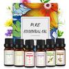 Conjunto de Presente Personalizado Transfronteiriço com 6 Frascos de 10ml Caixa de Presente Óleo Essencial Único Solúvel em Água Essência de Planta Óleo Essencial Extraído Personalizado em Inglês