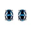 Joyería Ruizuan Estilo de Exportación Europeo y Americano Pendientes de Moissanita Forma de Huevo 1 Quilate Estilo Coreano para Mujer Plata de Ley S925 Venta al por Mayor en Stock