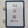 Material Magnético Fuerte Almacén de Tarjetas Estante de Etiquetas Magnéticas Señal de Estante Marcador de Clasificación de Almacén Tarjeta Identificadora Magnética de Tarjeta A4A5