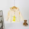 Camiseta de Manga Longa com Capuz para Menino Primavera e Outono Bebê e Criança Pequena Chapéu de Estrela Estampa de Desenho Animado Camada Base Estilosa para Meninos Pequenos