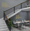 Enciclopédia de Acessórios para Corrimão de Escada de Ferro Forjado Grade de Escada de Ferro Forjado Cerca Corrimão de Villa Sótão Pátio Janela Saliente Duplex
