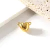 Fivela magnética de aço titânio fivela magnética forte suspensão a vácuo banho de ouro 18K fivela de colar de pérola fivela magnética de aço inoxidável em estoque