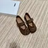 Sapatos Femininos de Camurça com Bico Redondo Estilo Coreano, Uma Tira, Lançamento Outono 2025, Sapatos Mary Jane Versáteis Retro para Mulheres