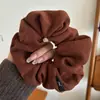 Diadema Ancha de Felpa de Tela Simple Estilo Coreano para Mujer, Elegante y Versátil para Salir, Pinza para el Cabello Diadema para Lavarse la Cara