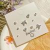 Pendientes pequeños y exquisitos con diseño de nicho de aguja de plata, lindos y dulces, nuevos pendientes de mariposa frescos.
