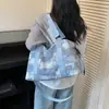Bolsa de Viagem Curta Feminina Moderna Tendência Grande Capacidade Leve Bolsa de Mão para Bagagem Casual Separação Seco-Molhado Bolsa para Fitness