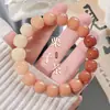 Pulseira de Raiz de Bodhi Rosa Seca e Jade Branco Feminina Envolvente Dedo Macia Sementes de Bodhi Estudante Contas de Oração Cultural Brinquedo Pulseira Jogável Masculina