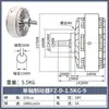 Freno de Polvo Magnético Embrague 24V Eje Único Doble Eje Controlador de Tensión Hueco Freno Electromagnético FL/FZ/PB/PC