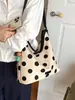 Bolsa de Bolinhas para Mulheres 2026 Nova Moda de Verão Tendência Bolsa Tote para o Dia a Dia Grande Capacidade Bolsa de Ombro Transversal Saco