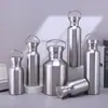 Copo de Água de Aço Inoxidável 304 Garrafa de Água Esportiva Portátil para Exterior Garrafa de Água de Grande Capacidade Camada Única de Aço Inoxidável Garrafa Americana de Boca Larga