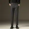 Ropa de Hombre Fengshe / Novedad Primavera/Otoño 2026 Pantalones de Traje Casual Ligeros de Lujo para Hombre de Pierna Recta Ajustada