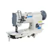 Máquina de coser plana de alimentación integrada de doble aguja 4420 para cojines de asientos de automóvil y tiendas de campaña, equipo de costura industrial, máquina de coser plana triple síncrona