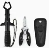 Conjunto Multifuncional de Alicates para Pesca de Micro-isca, Cortador Leve de Anzol e Linha de Pesca, Alicate de Pesca de Bico Curvo, Cortador de Iscas, Alicate de Pesca