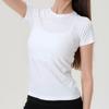 Nova Camiseta Esportiva L 2026, Amiga da Pele, Sensação de Pele Nu, Fio Prata Brilhante, Versátil para Corrida, Fitness, Street Wear e Dança, Manga Curta