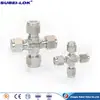 Acero Inoxidable 304 316 Virola Unión de Cuatro Vías Unión con Rosca Interna, Unión de Cuatro Vías Unión de Virola de Alta Calidad