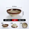 Vajilla de moda retro para restaurante de hot pot, tazones de gres de melamina, platitos, recipientes pequeños para ingredientes, platos tradicionales para guarniciones de hot pot para uso comercial