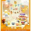 Ins Juego de Globos para Decoración de Cumpleaños Niños Niñas Fiesta de Cumpleaños de Bebé Accesorios para Disfrazar Escena