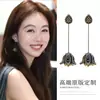 Pendientes de Borla de Flor Estilo Jiang Yan para Mujer 2026 Nuevo Estilo Caliente Pendientes Elegantes Lujo Ligero Pendientes de Gama Alta