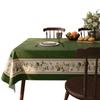 Toalha de Mesa Retangular à Prova d'Água e Óleo Estilo Retro Americano Sem Lavagem Acessível Luxo High-End Protetor de Mesa Toalha de Mesa