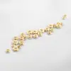 Cuentas Separadoras Chapadas en Oro de 14K Cuentas Planas Doradas Cuentas Sueltas Accesorios Pulsera DIY Hecha a Mano Cuentas para Cuerda Materiales Al por Mayor