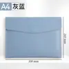 Maletín de negocios A4, bolsa para documentos, carpeta impermeable, bolsa de archivo de cuero engrosado, se puede imprimir con logo, en stock