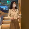 Conjunto de Moda Nuevo Estilo Chanel para Figuras Pequeñas, Conjunto de Dos Piezas de Top Corto Adelgazante y Falda