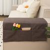Cubierta de tela para reposabrazos de sofá de verano estilo ins, ampliada, imitación lino, cubierta a prueba de polvo, toalla, cubierta, tapete, toalla universal de verano antideslizante