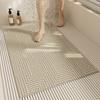 Alfombrilla de Piso Anillo de Seda para Baño Lavable Hueca Antideslizante para Baño Alfombrilla Resistente a la Suciedad Anticaída