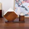 Caixa de lenços de bambu e madeira, caixa quadrada para guardanapos comercial, caixa de lenços criativa para hotéis, restaurantes e cafés, personalizável com logotipo