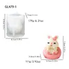 Molde de Silicona de Animales de Dibujos Animados 3D Múltiples Formas Lindas Molde para Velas de Aromaterapia Mousse Pastel Pudín Yeso