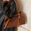 Moda Retro Europeia e Americana Transfronteiriça Estampa de Leopardo Outono e Inverno 2026 Nova Bolsa de Ombro de Grande Capacidade para Trabalho e Deslocamento Bolsa de Axila