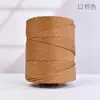Ligero de 3 mm de Grosor Hilo Hueco Hilo de Seda de Hielo Bolso Tejido a Mano con Ganchillo Cojín Hilo para Sombrero de Sol de Verano
