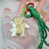 2026 Año del Caballo Oro Puro 999 Riqueza Instantánea Cadena para Teléfono de Árbol de Navidad Lanyard Llavero de Caballo Dorado Colgante de Dibujos Animados